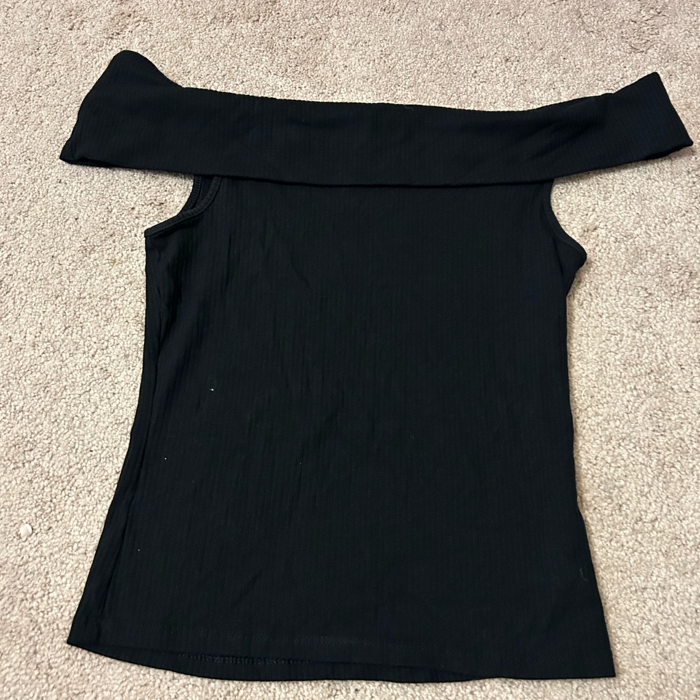 Old Navy Black Off the Shoulder Top